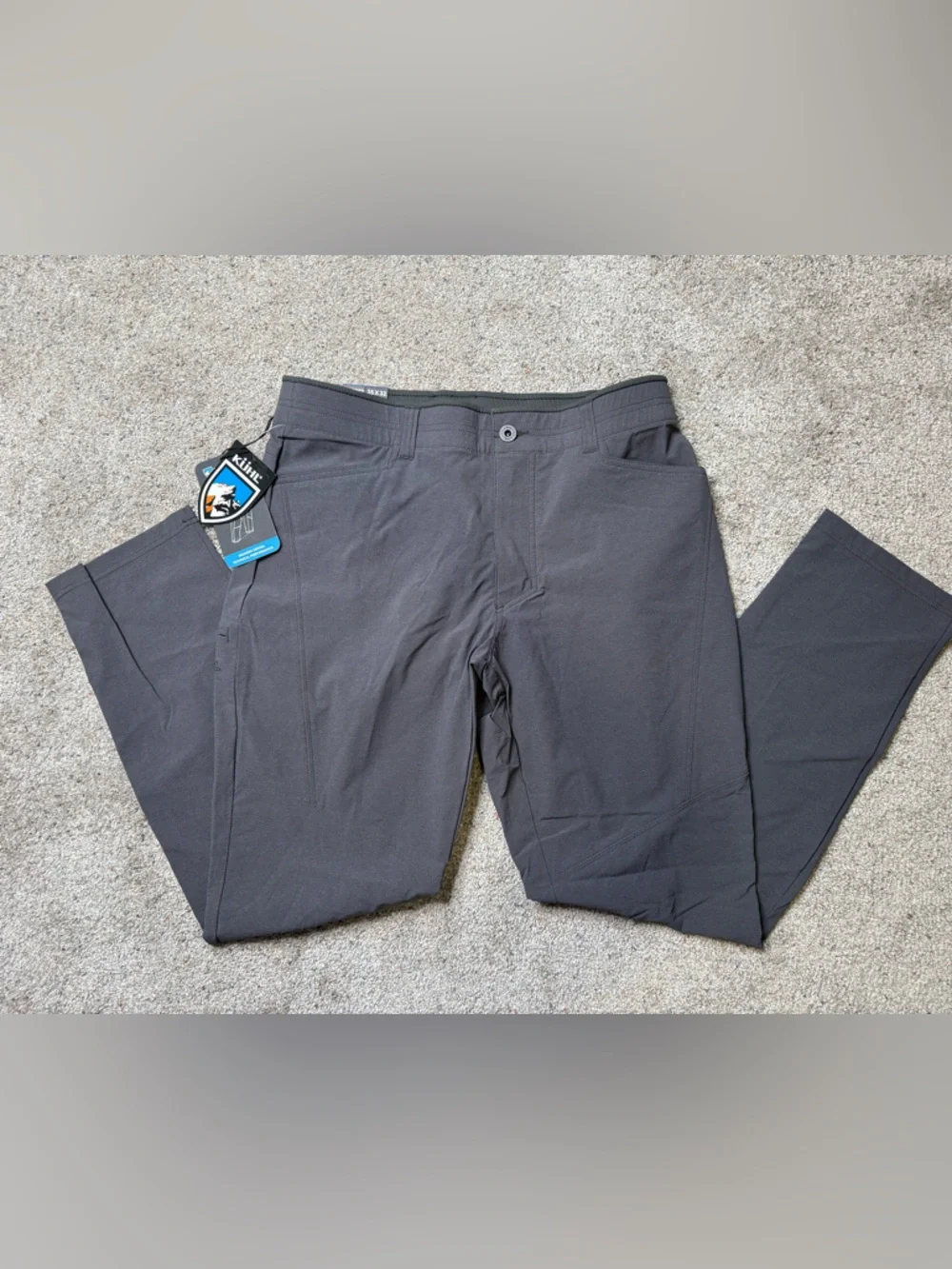 Kühl Men's Deceptr Tapered Pants in Carbon Gray 35x32 NWT